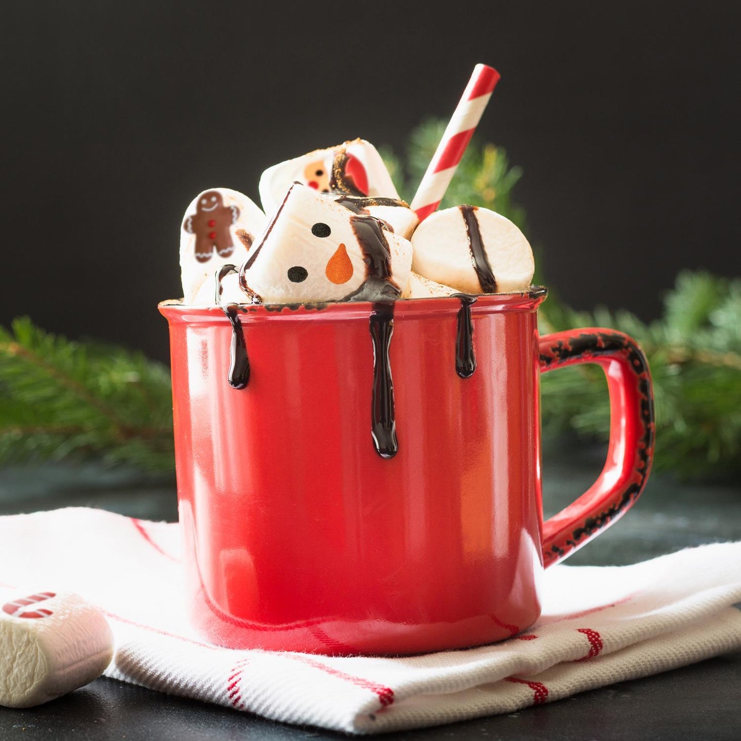 Snowman Marshmallow Candy in Gift Bag