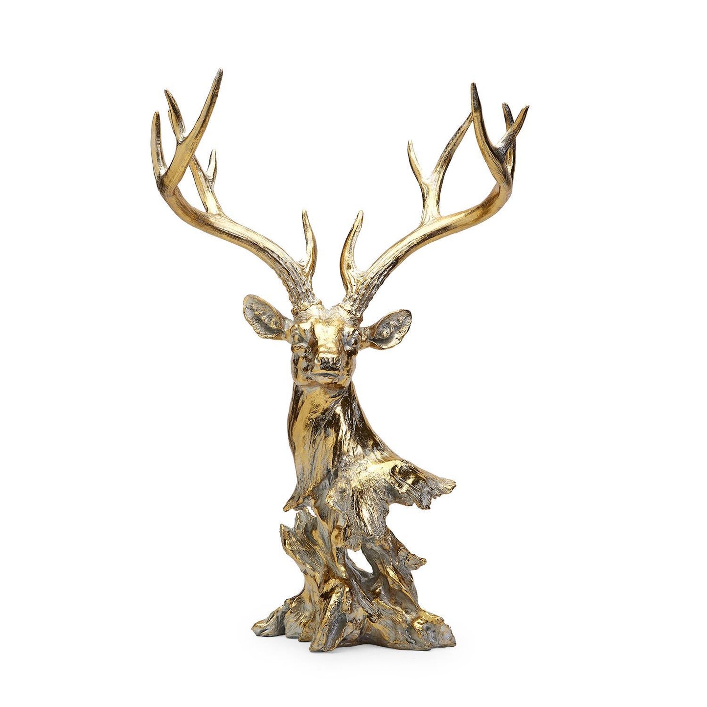 Rustic Gold Leaf Deer Dècor