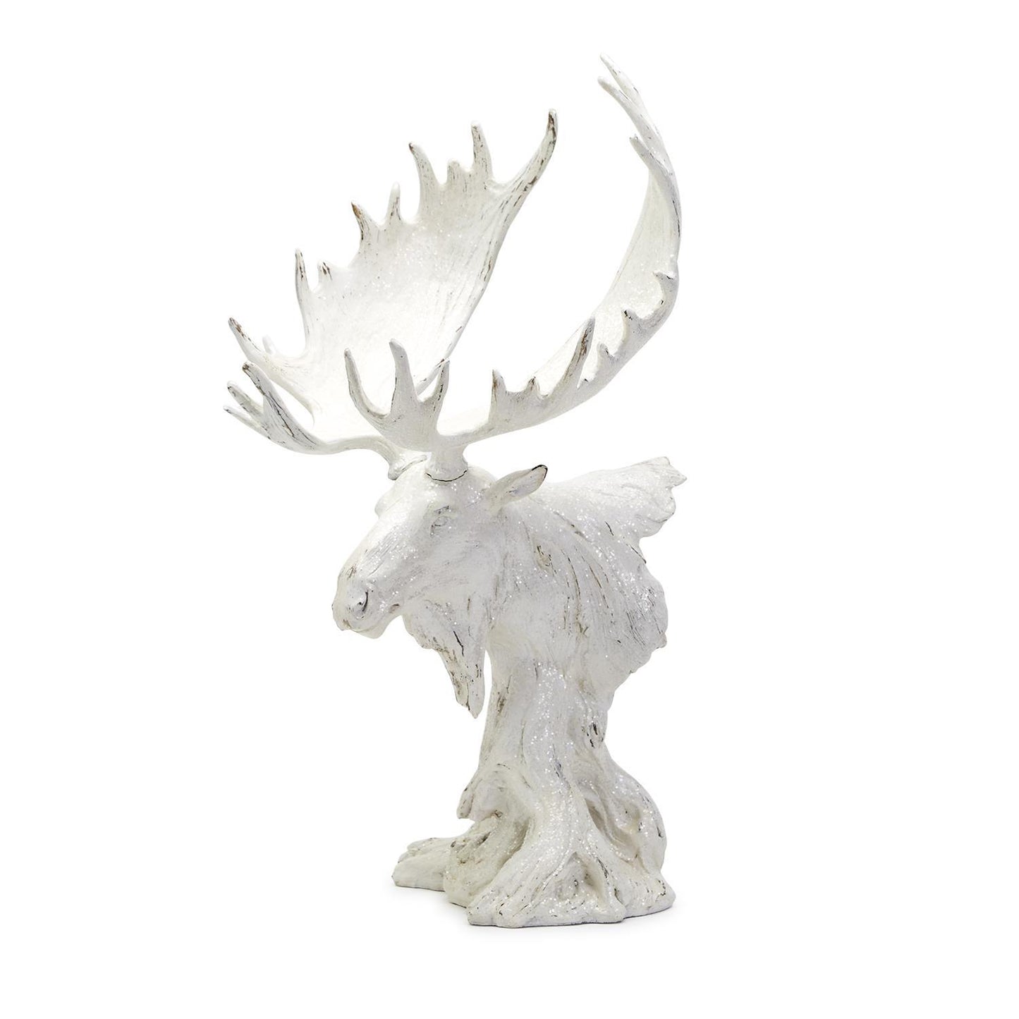 White Moose Head Décor