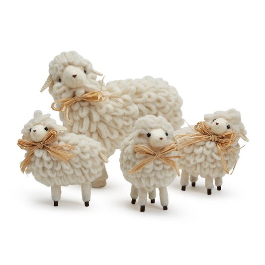 Sheep with Raffia Tie