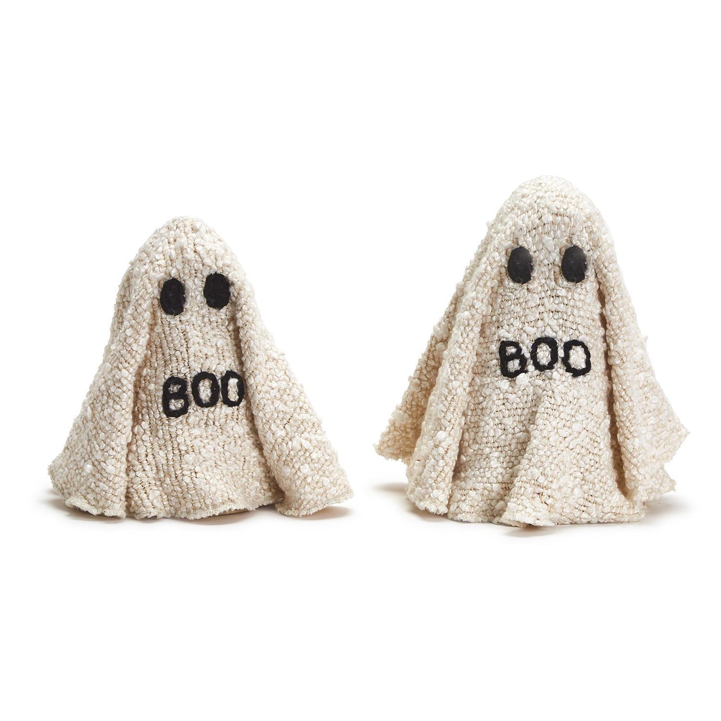 BOO Hand-Crafted Ghosts with Embroidery Accents