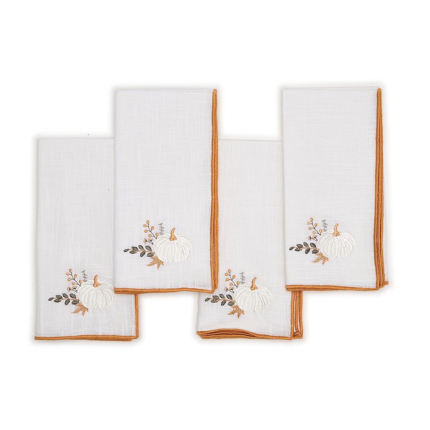 Heirloom Harvest S/4 Embroidered Cloth Napkins