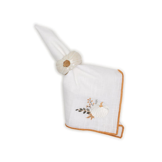 Heirloom Harvest S/4 Embroidered Cloth Napkins