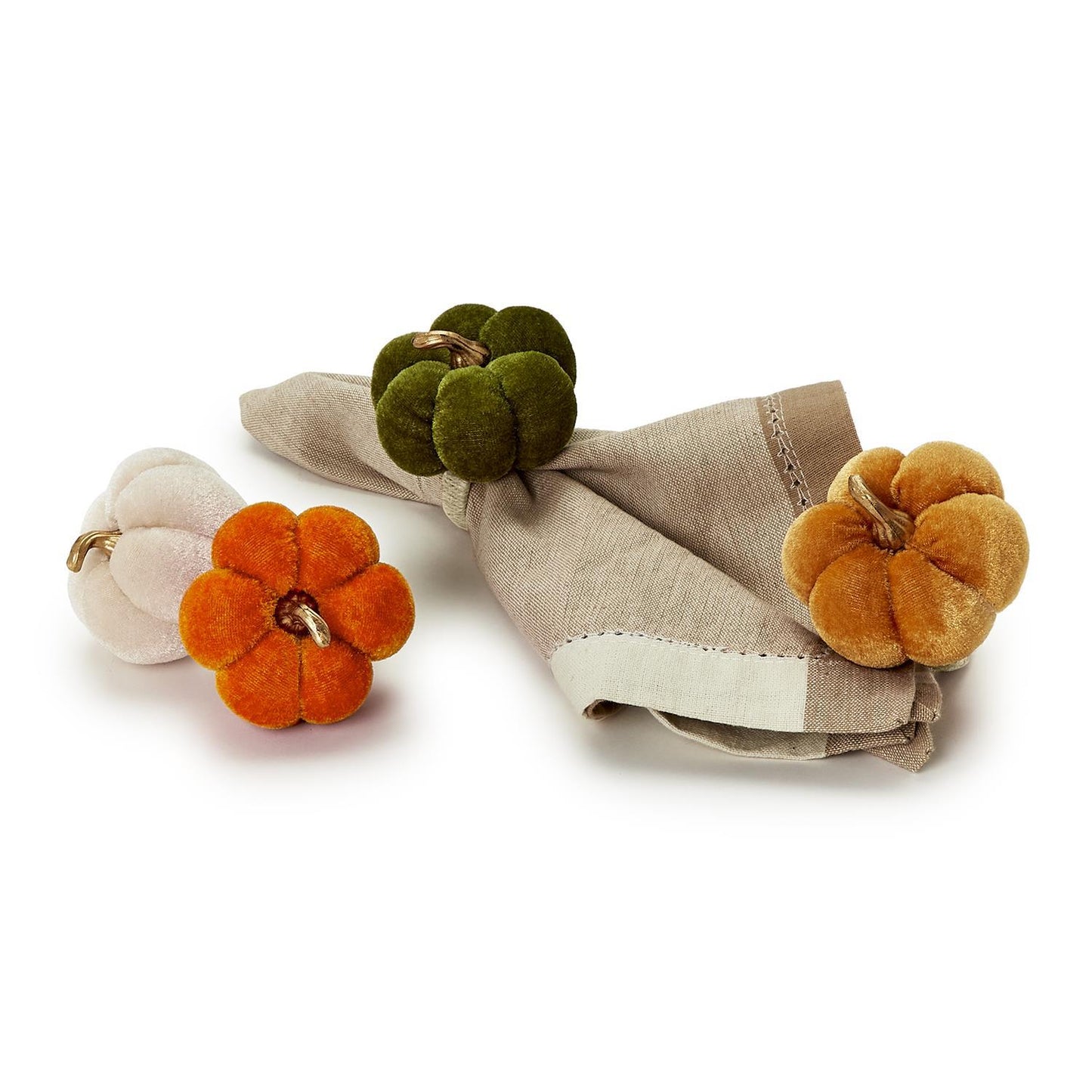 Velvet Pumpkin Napkin Ring