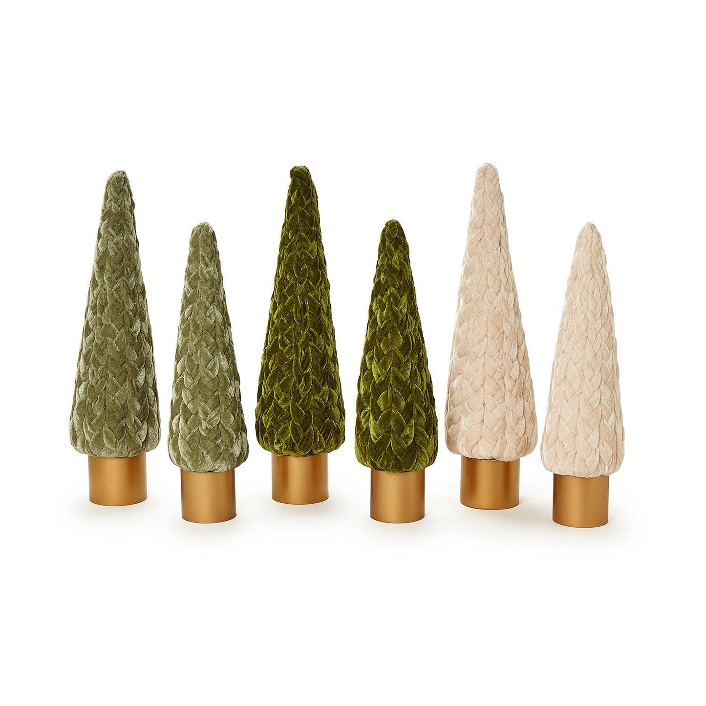 Braided Velvet Trees with Wooden Base (*Multiple Sizes + Colors*)