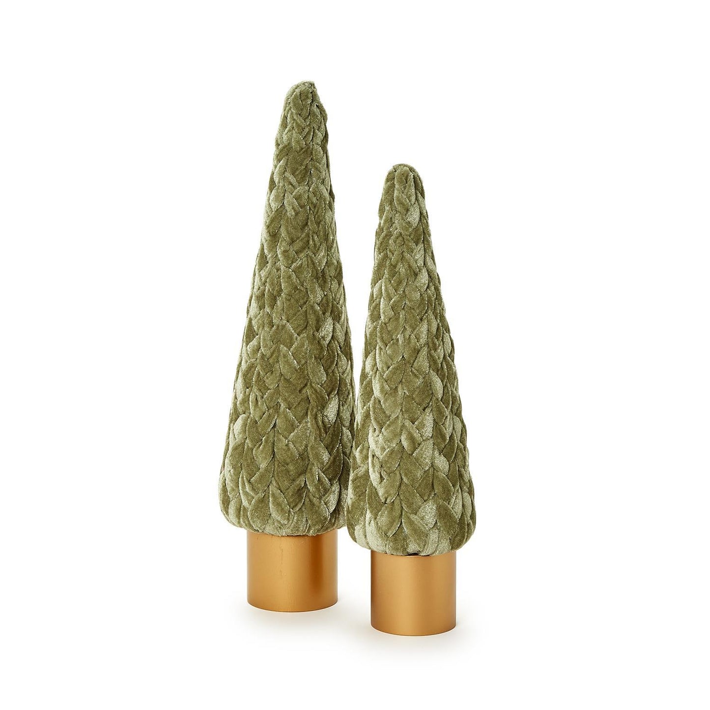 Braided Velvet Trees with Wooden Base (*Multiple Sizes + Colors*)