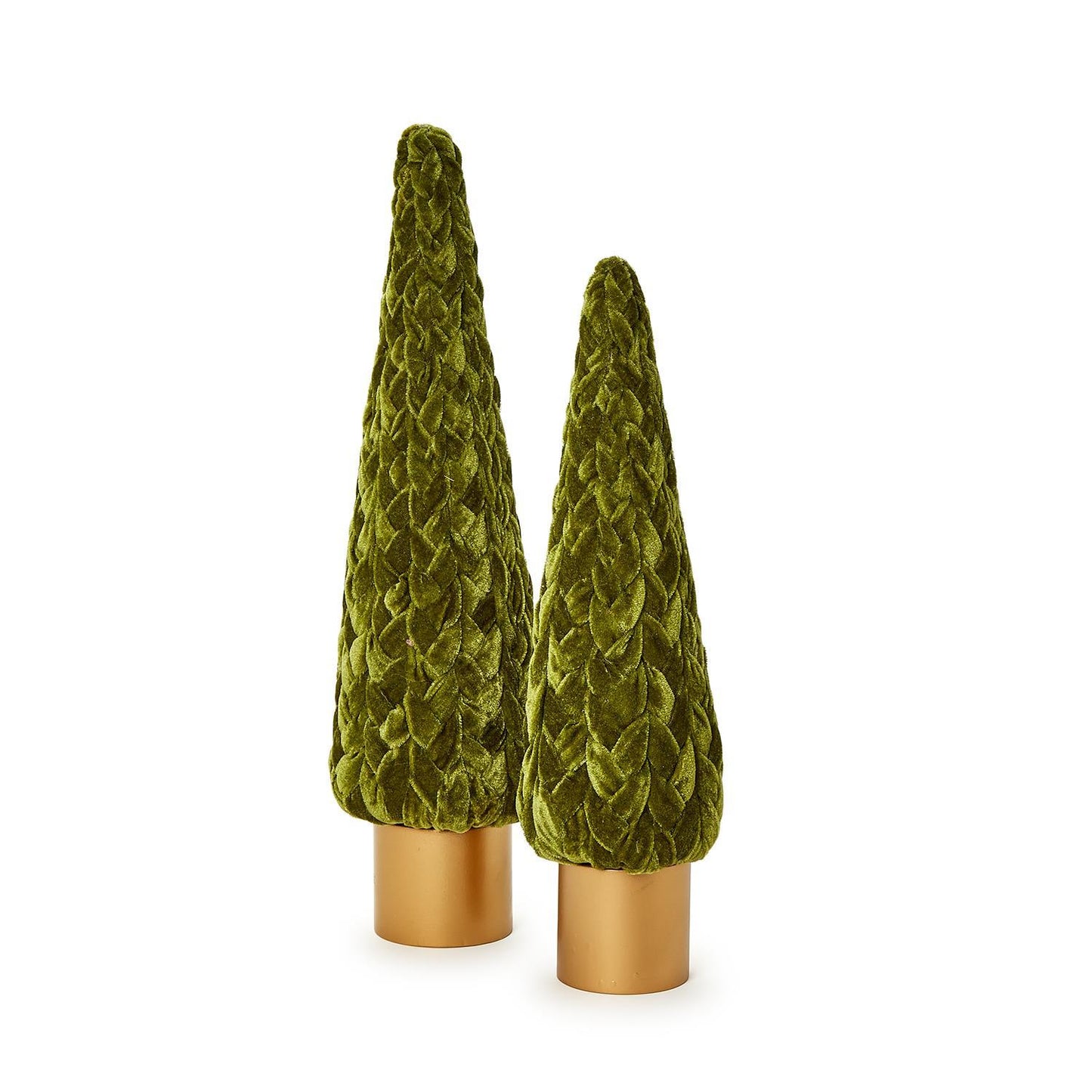 Braided Velvet Trees with Wooden Base (*Multiple Sizes + Colors*)