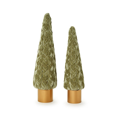 Braided Velvet Trees with Wooden Base (*Multiple Sizes + Colors*)