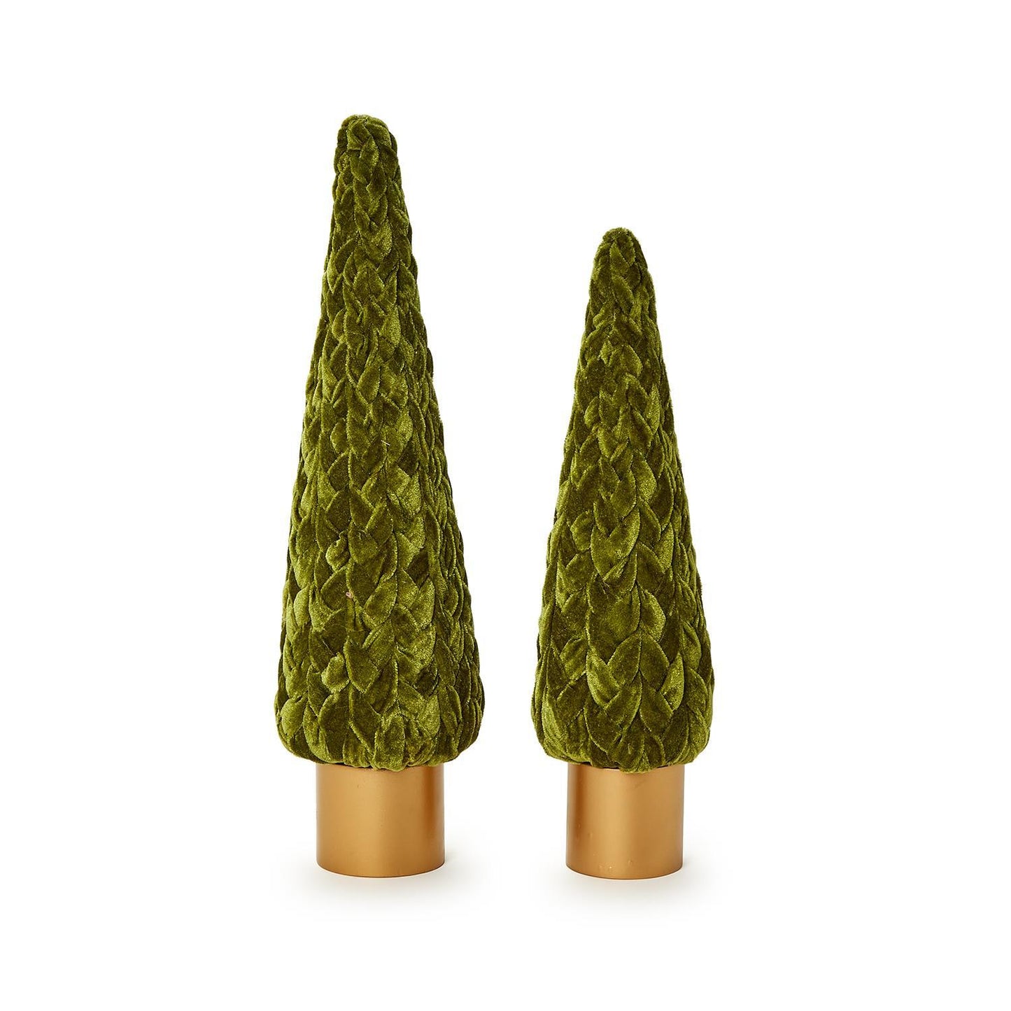 Braided Velvet Trees with Wooden Base (*Multiple Sizes + Colors*)