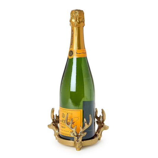 Gold Stag Bottle Coaster / Pillar Candleholder