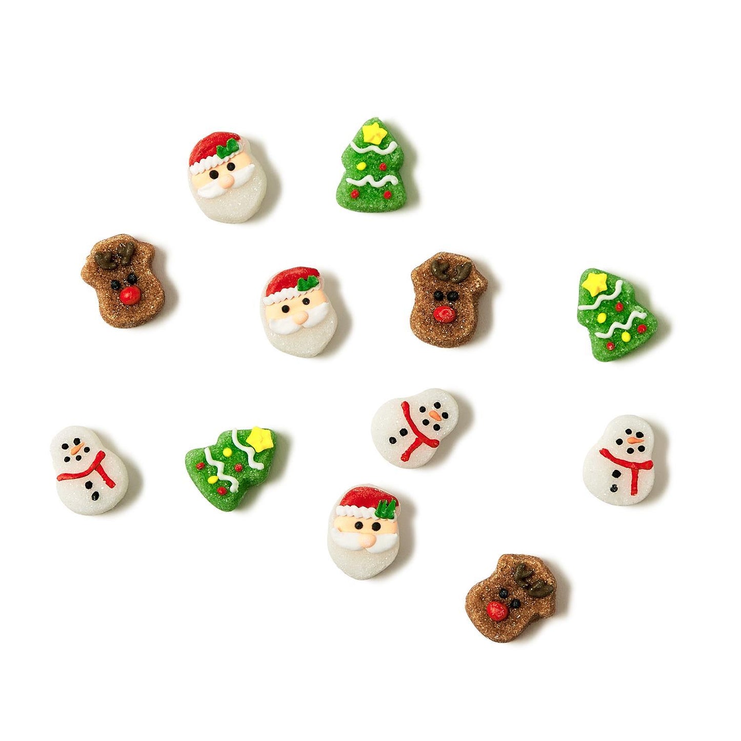 Holiday Set of 18 Hand-Decorated Sugar Cubes in Gift Box