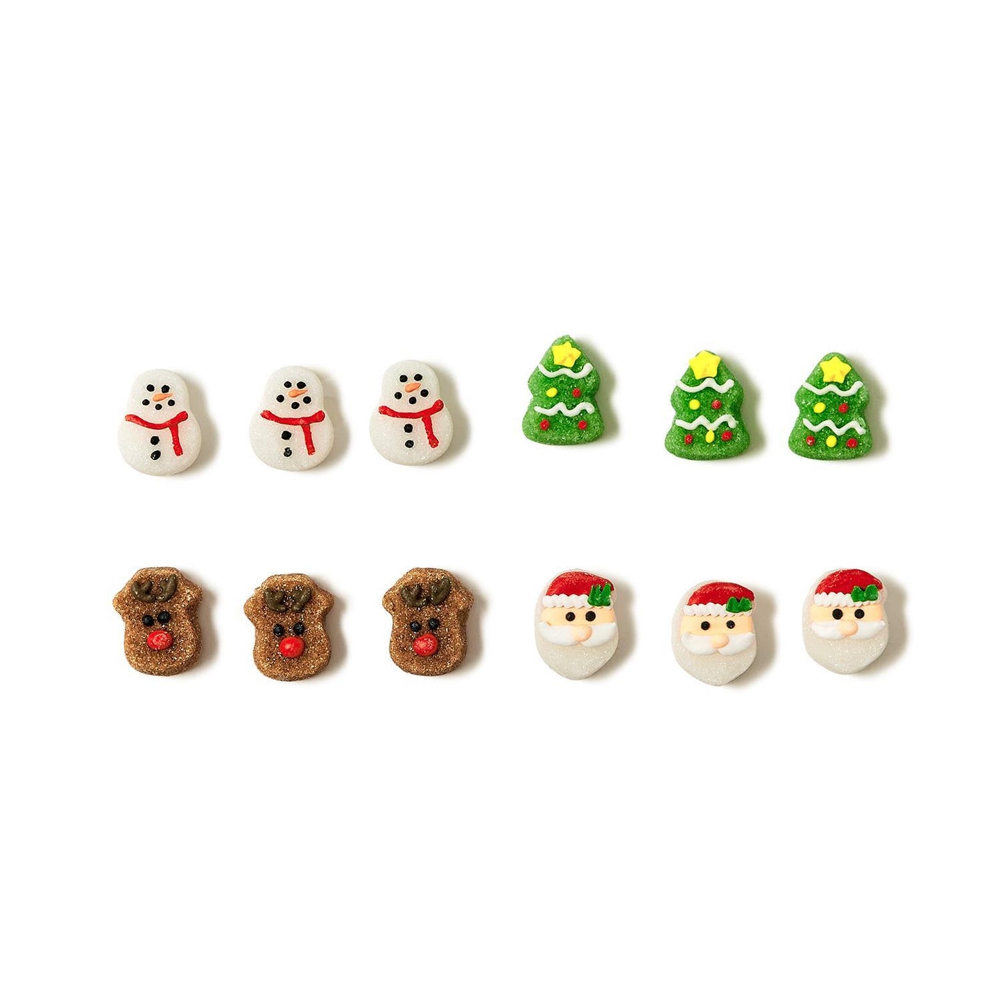 Holiday Set of 18 Hand-Decorated Sugar Cubes in Gift Box