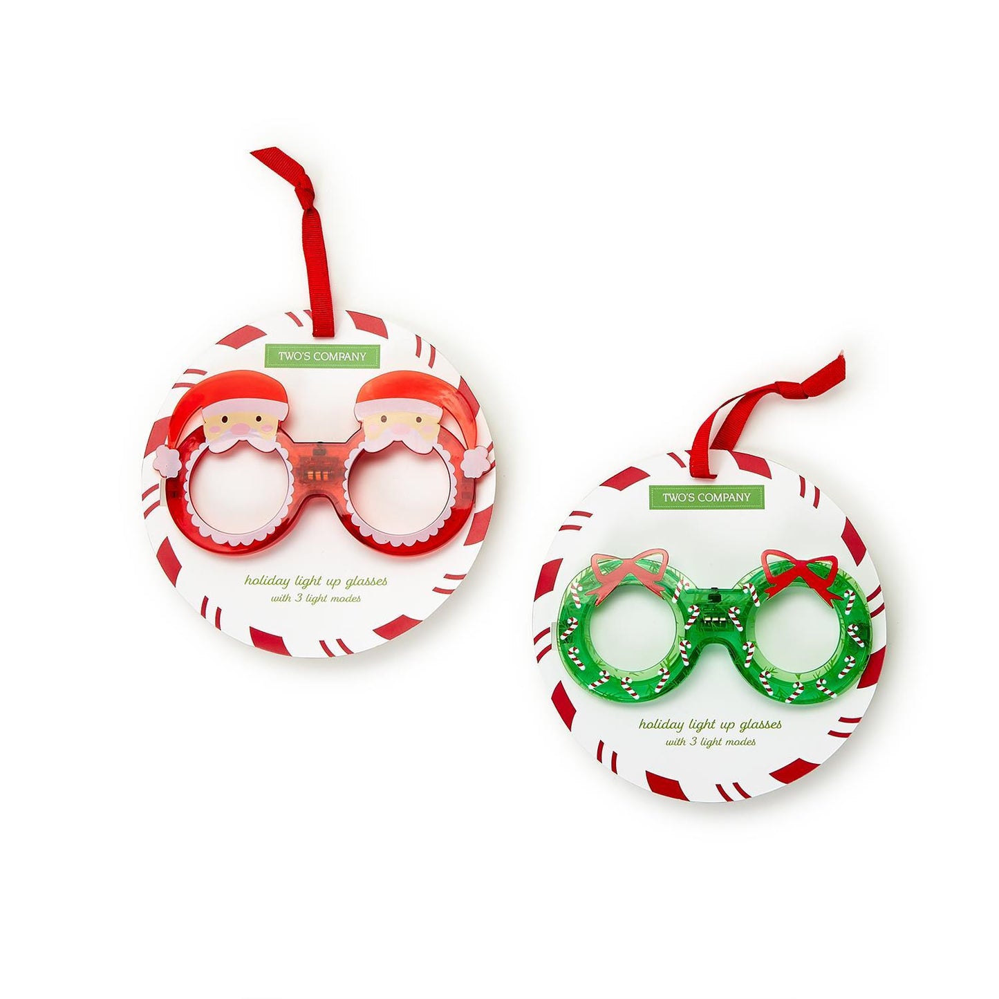 Holiday Cheer Light Up Novelty Glasses on Gift Card