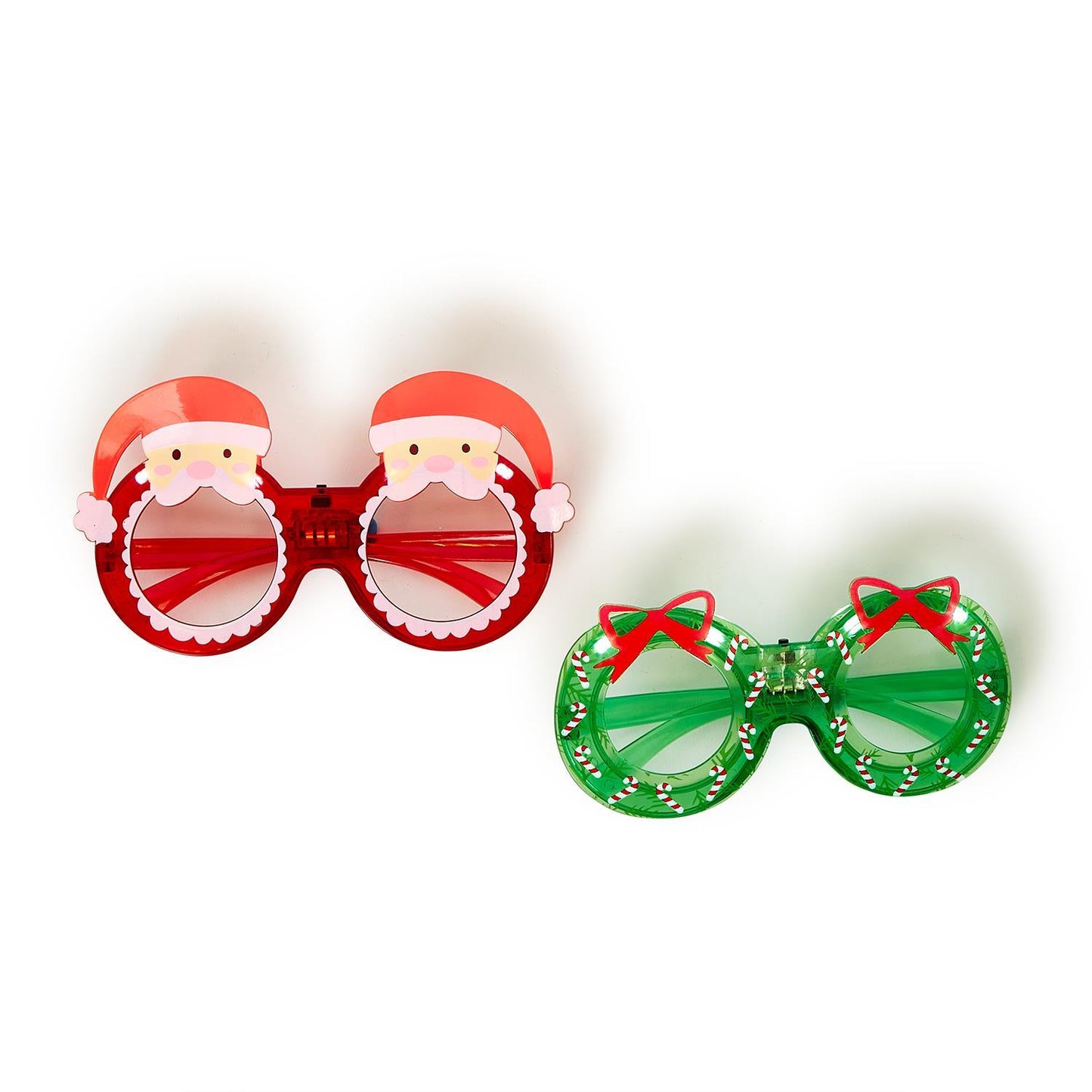 Holiday Cheer Light Up Novelty Glasses on Gift Card