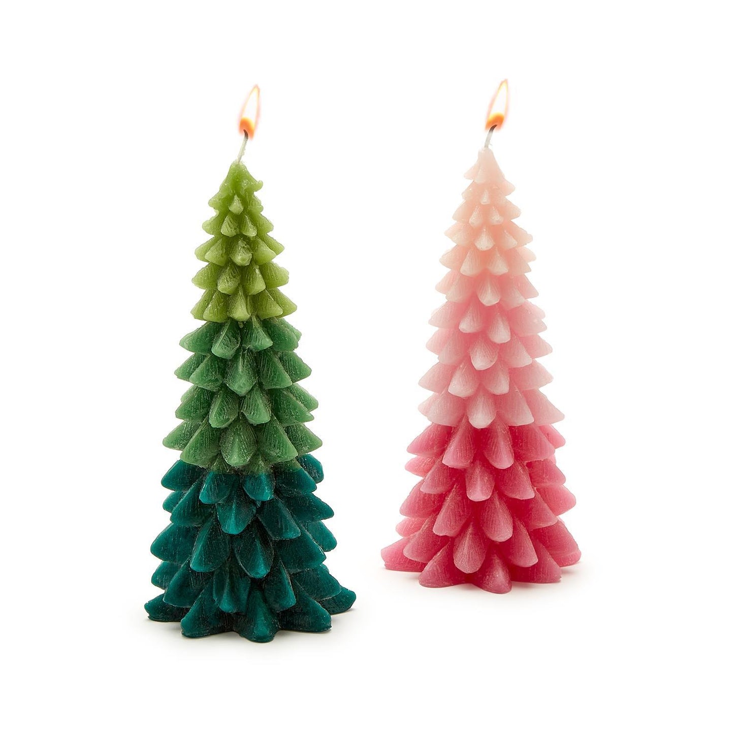 Ombré Christmas Tree Candle