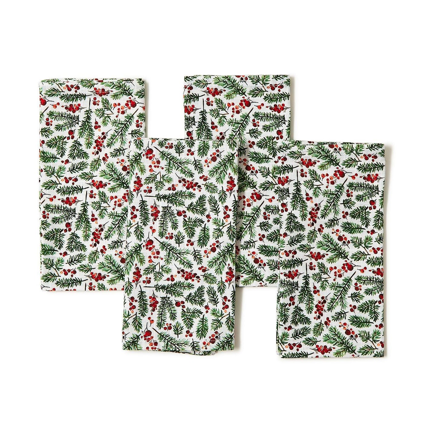 Merry Traditions Set of 4 Cloth Napkins