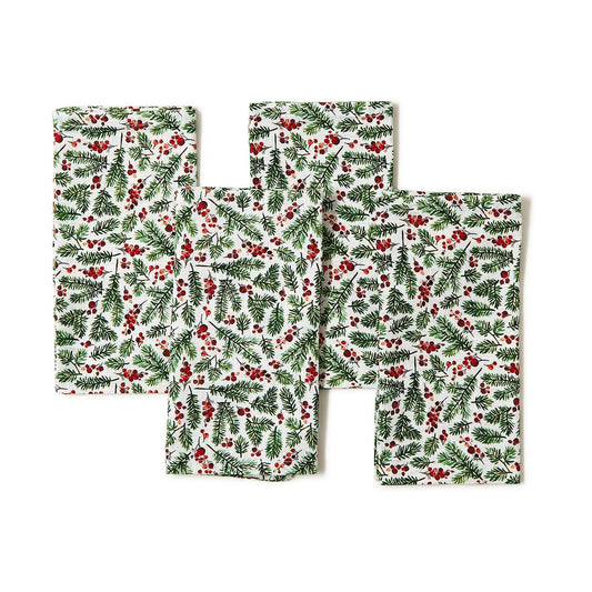 Merry Traditions Set of 4 Cloth Napkins