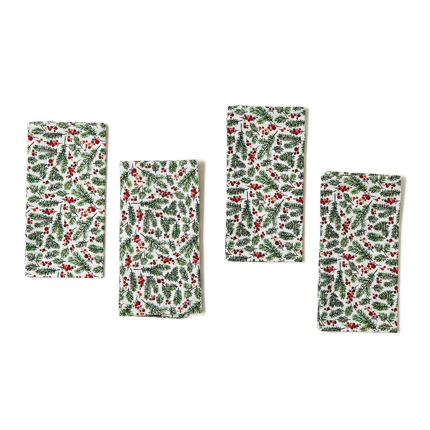 Merry Traditions Set of 4 Cloth Napkins