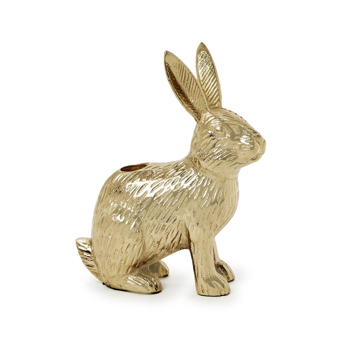 Golden Rabbit Hand-Crafted Taper Candleholder