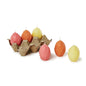 Egg Candles in Egg Crate, Set of 6