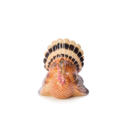 Hand-Painted Turkey Figurine
