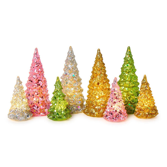 Mini Light-Up Glitter Trees (*Multiple Sizes + Colors*)