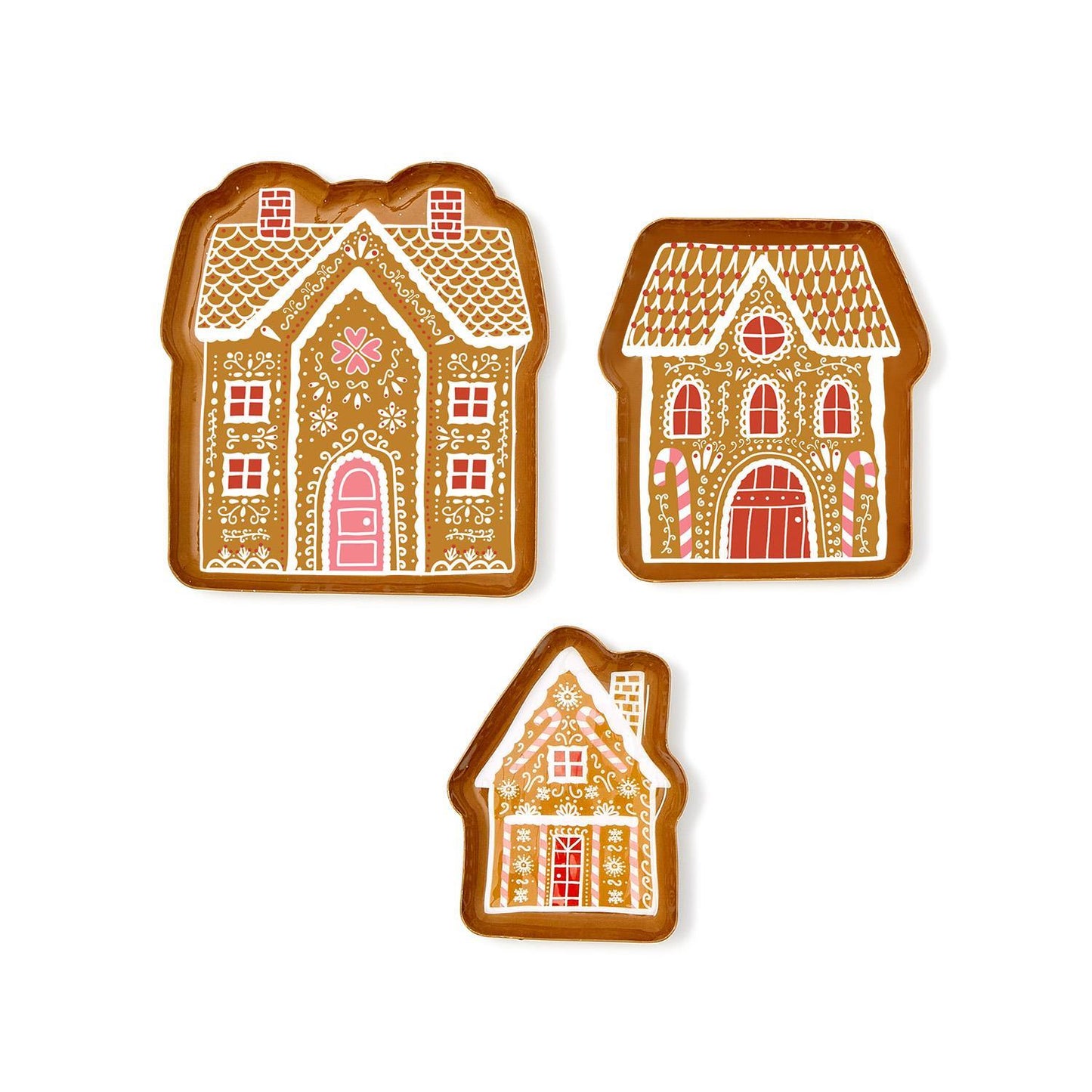 Enamel Holiday Gingerbread House Plates (*3 Sizes*)