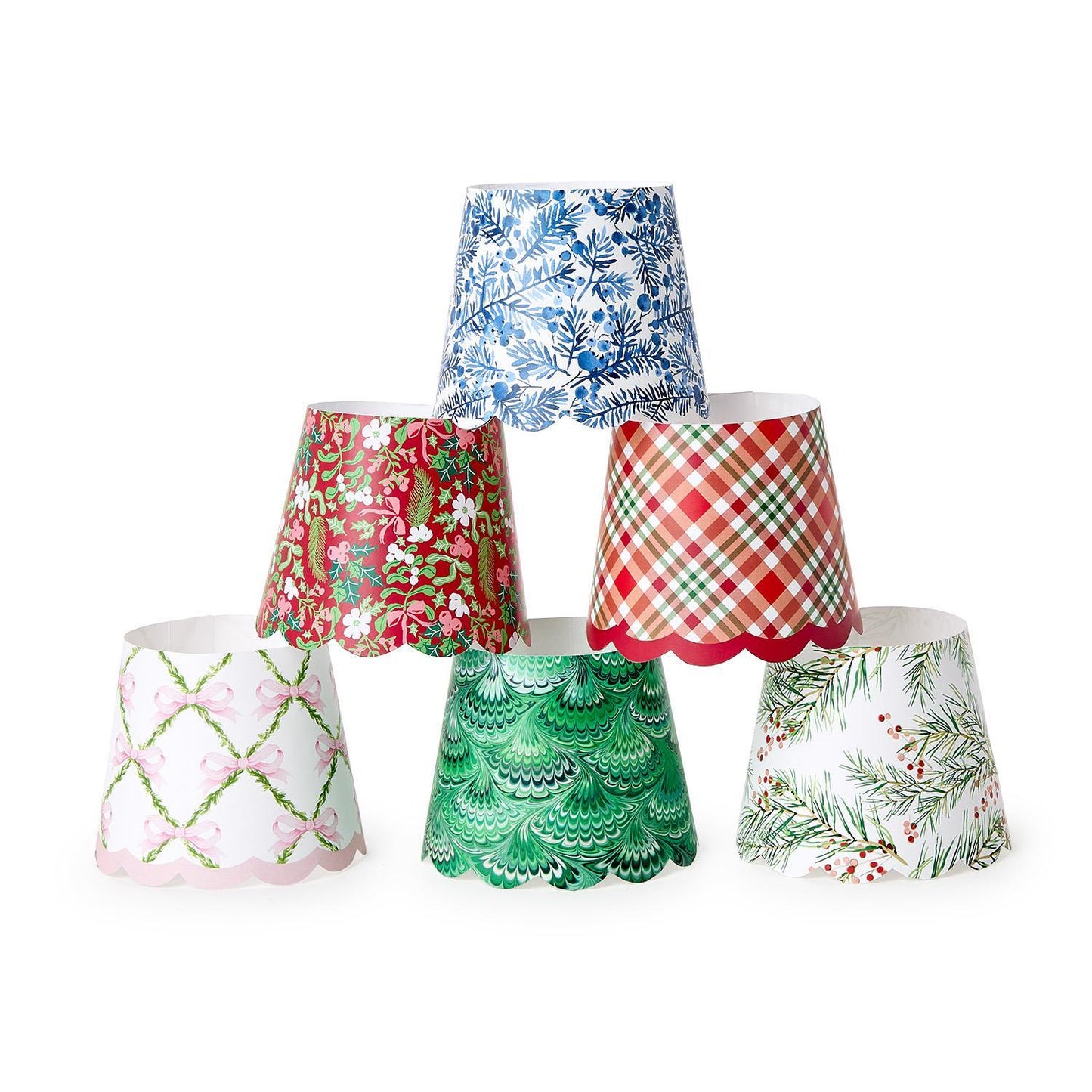 Holiday Paper Shade Covers, Set of 2