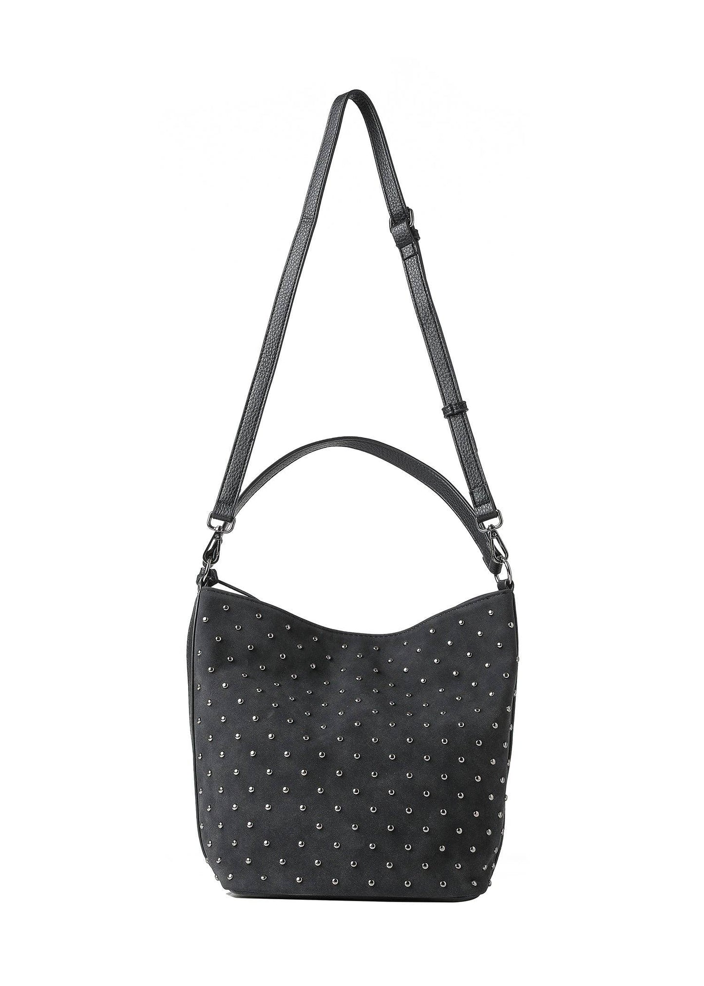 Celine Black Suede Shoulder Bag
