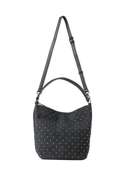 Celine Black Suede Shoulder Bag