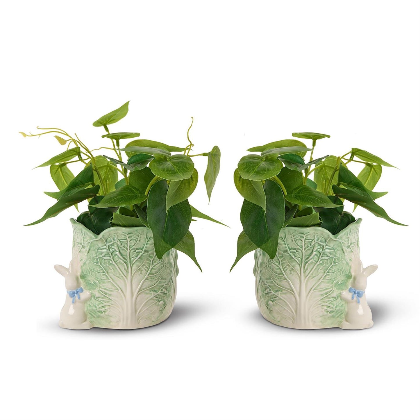 Cabbage and Bunny Cachepots / Planters