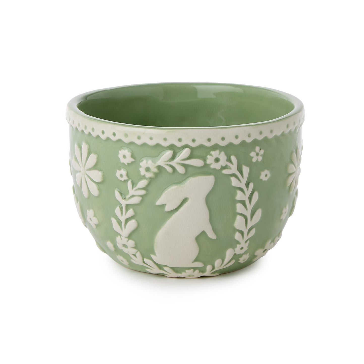 Easter Whimsy Bunny Relief Pattern Bowl