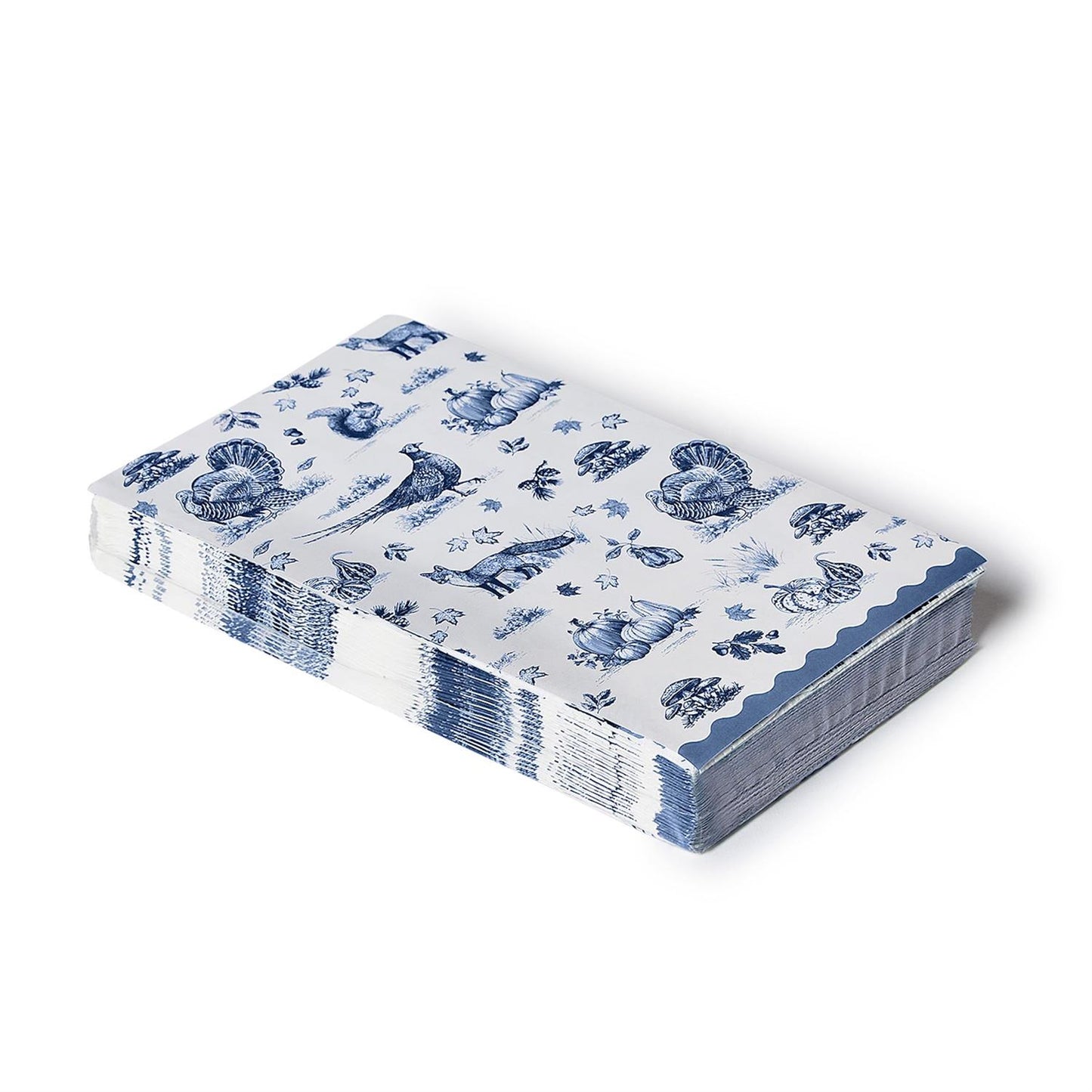 Falling for Blue Toile 3-Ply Paper Dinner Napkin / Guest Towel