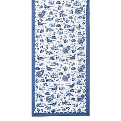 Falling for Blue Toile Table Runner