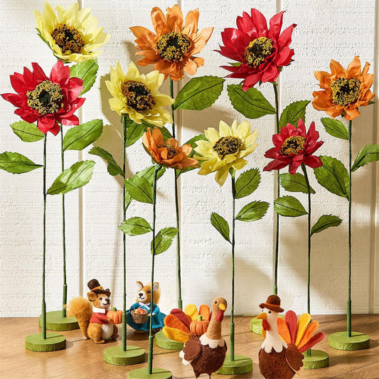 Autumn Floribunda Hand-Crafted Paper Flower with Base Unit (*Multiple Styles*)