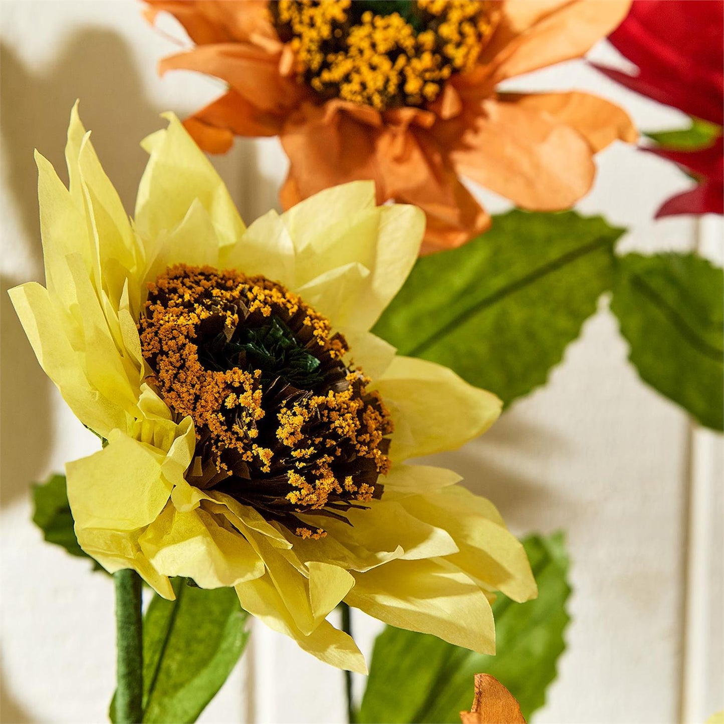 Autumn Floribunda Hand-Crafted Paper Flower with Base Unit (*Multiple Styles*)