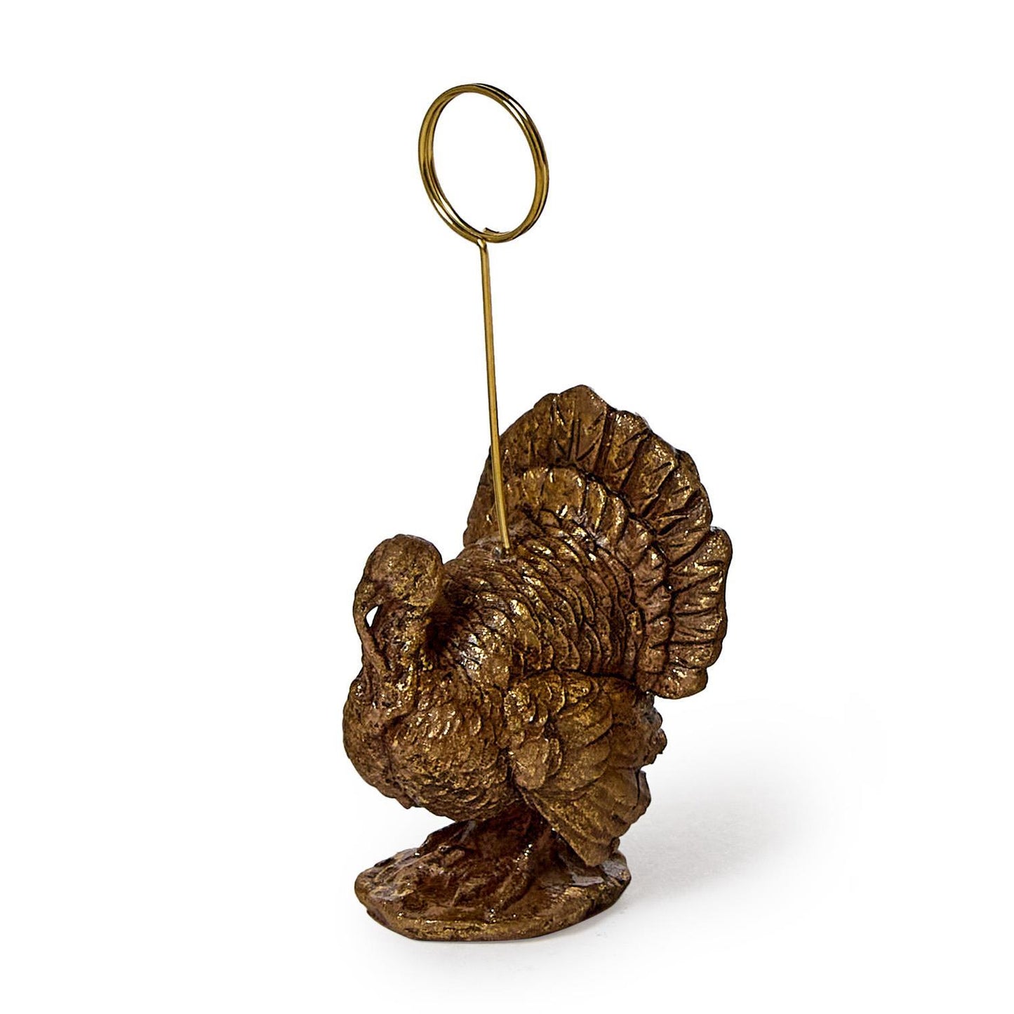 Golden Turkey Place Card / Photo Holder