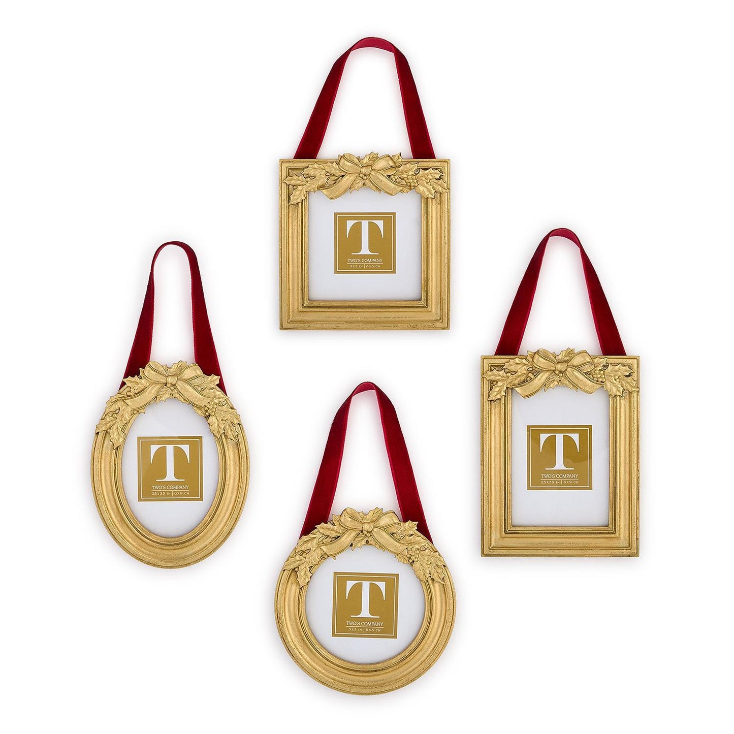 Holly Leaves Hanging Photo Frames / Ornaments (*4 Styles*)