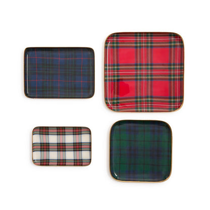 Tartan Decorative Metal Trays (*4 Styles*)