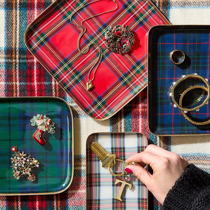 Tartan Decorative Metal Trays (*4 Styles*)
