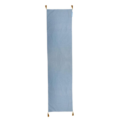 Gilded Cottage Double Sided Table Runner with Gold Tassel Accent