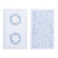 S/2 Gilded Cottage Wreath Dish Towel