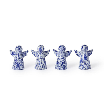 Blue and White Angel Figurine