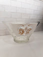 Vintage Fleur-de-lis Glass Serving Bowl