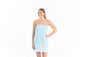 Turquoise Seersucker Spa Wrap