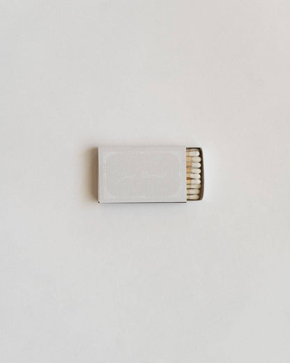 Just Married Matchbox (White)