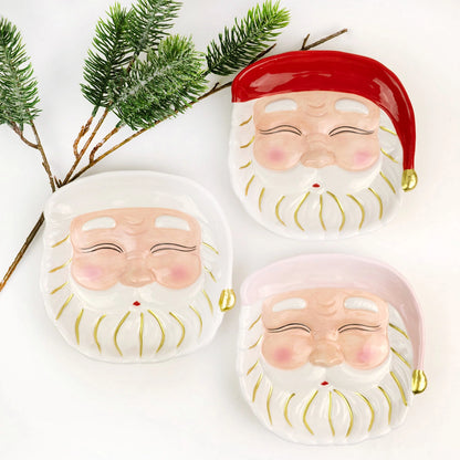 Retro Santa Dessert Plate