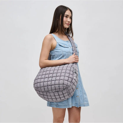 Quilted Nylon Hobo