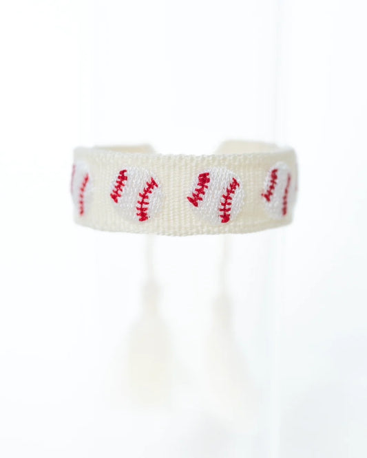 Home Run Baseball Tassel Bracelet