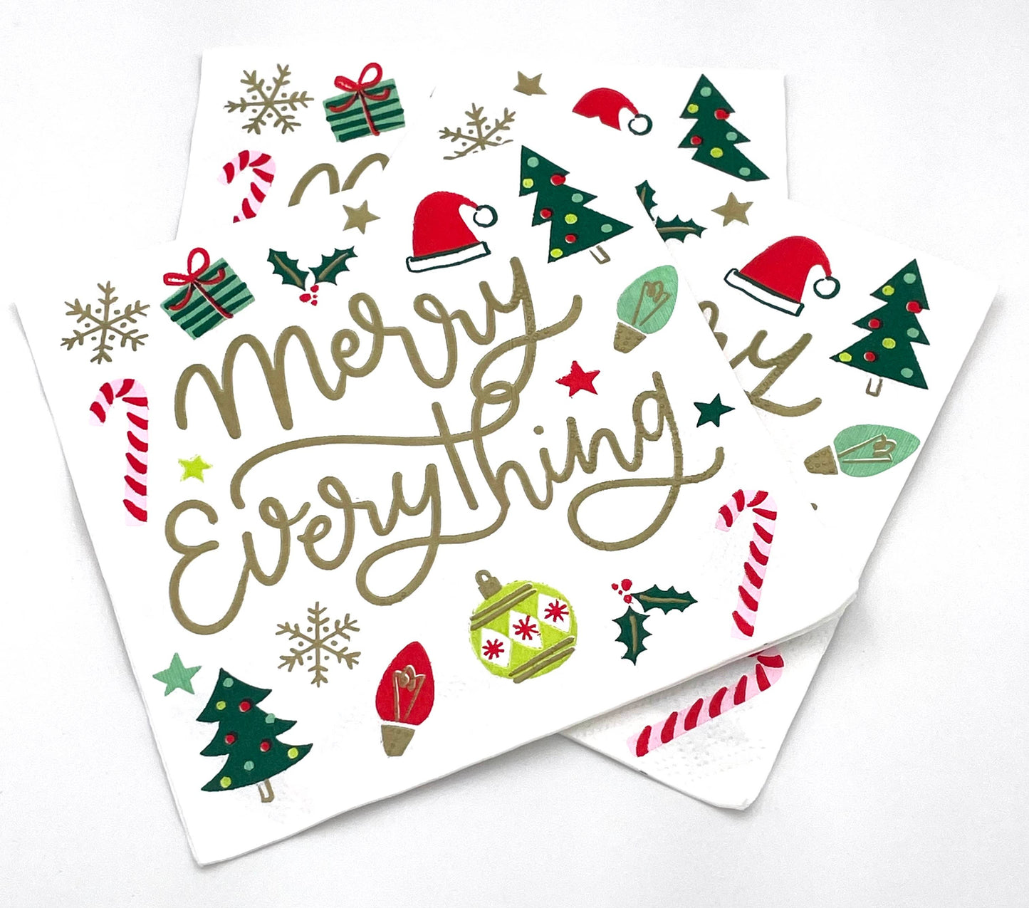 Merry Everything - Christmas Cocktail Napkins